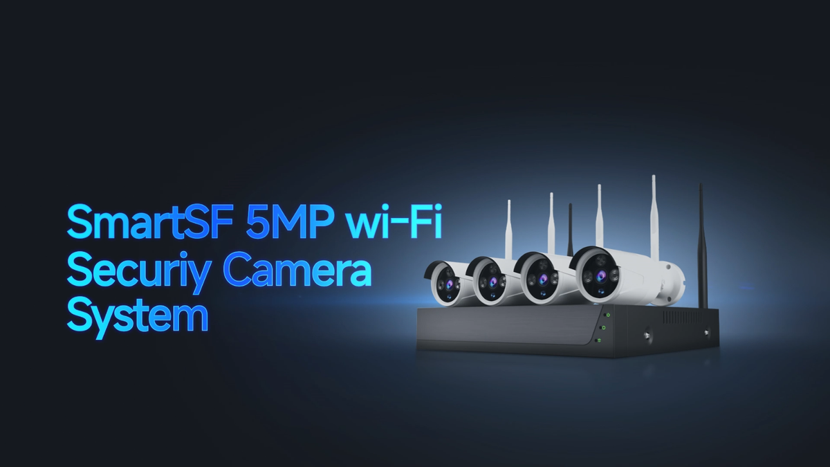 SmartSF Wireless Security Camera System 10CH Video Surveillance 3TB HDD  Free APP