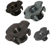 Metric T-Nuts Drive In Prong Style M4 4mm M6 6mm, M8 8mm, M10 10mm, 4 or 10 Pack