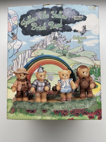 Cherished Teddies Follow The Yellow Brick Road Base Signed by Priscilla Hillman - Picture 2 of 10