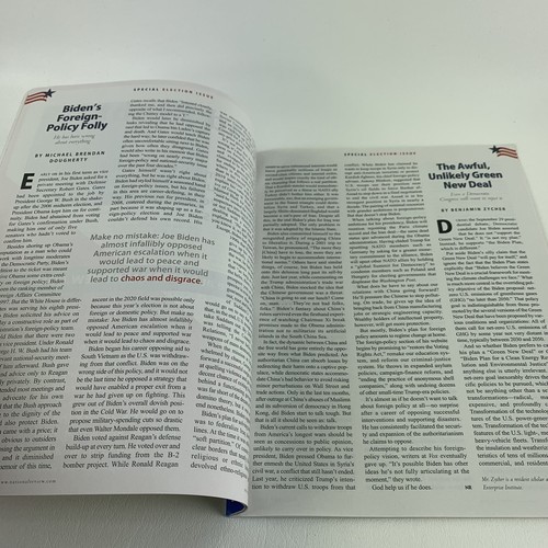THE DUEL DONALD TRUMP JOE BIDEN ELECTION PREVIEW NATIONAL REVIEW NOVEMBER 2020 - Picture 6 of 8
