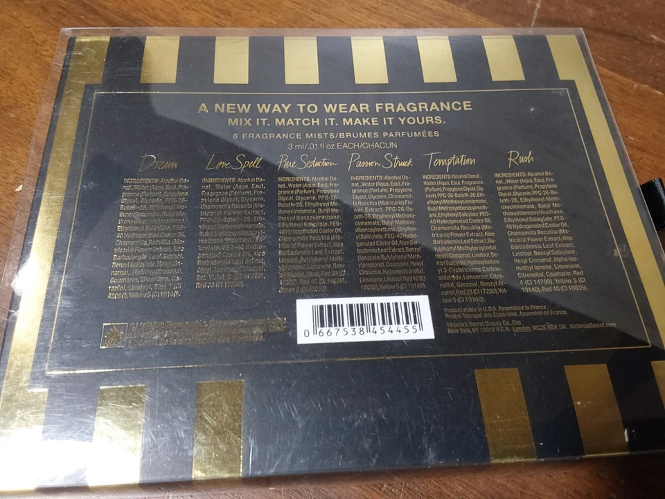 Victoria's Secret Fragrance Mist Perfume 6pc Set .1 floz Dream Love Spell Rush - Image 3 of 3