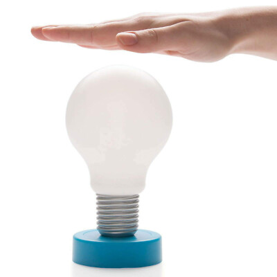 2x LED Touch-Tischlampe Druck-Glühbirne Push Nachtlicht Notfallleuchte (Blau)