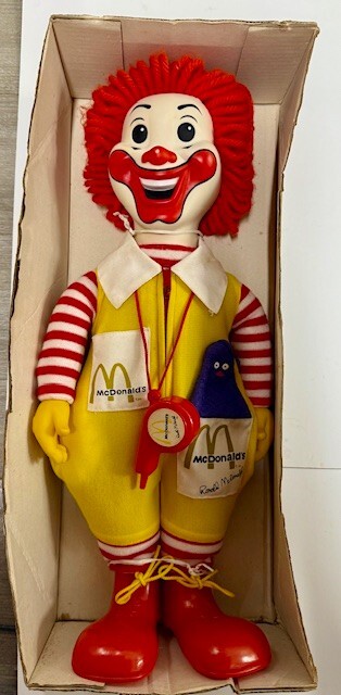 1978 Ronald McDonald Doll With Original Box True Vintage Toy | eBay