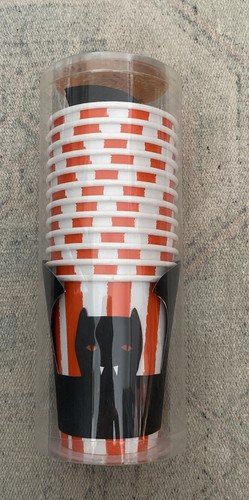New Meri Meri Halloween Spooky Bat Party Cups Paper Pack of 12