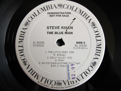 ブルーマン Steve Khan : The Blue Man 1978 PROMO Jazz LP Vinyl