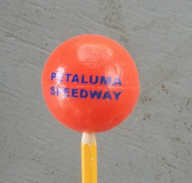 Vintage Petaluma Speedway Union 76 Antenna Ball Unocal Gas Oil Racing