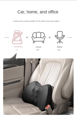 Car Lumbar Support For Driving Memory Foam Auto Seat Backrest Waist Cushion - Picture 23 of 27