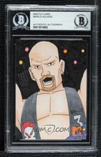 Stone Cold Steve Austin 3:16 Celebrity Death Match Sketch Card WWF MTV 1/1 BAS