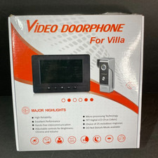 AMOCAM Video Intercom System 7 Inches Monitor Wired Video Door Phone Doorbell