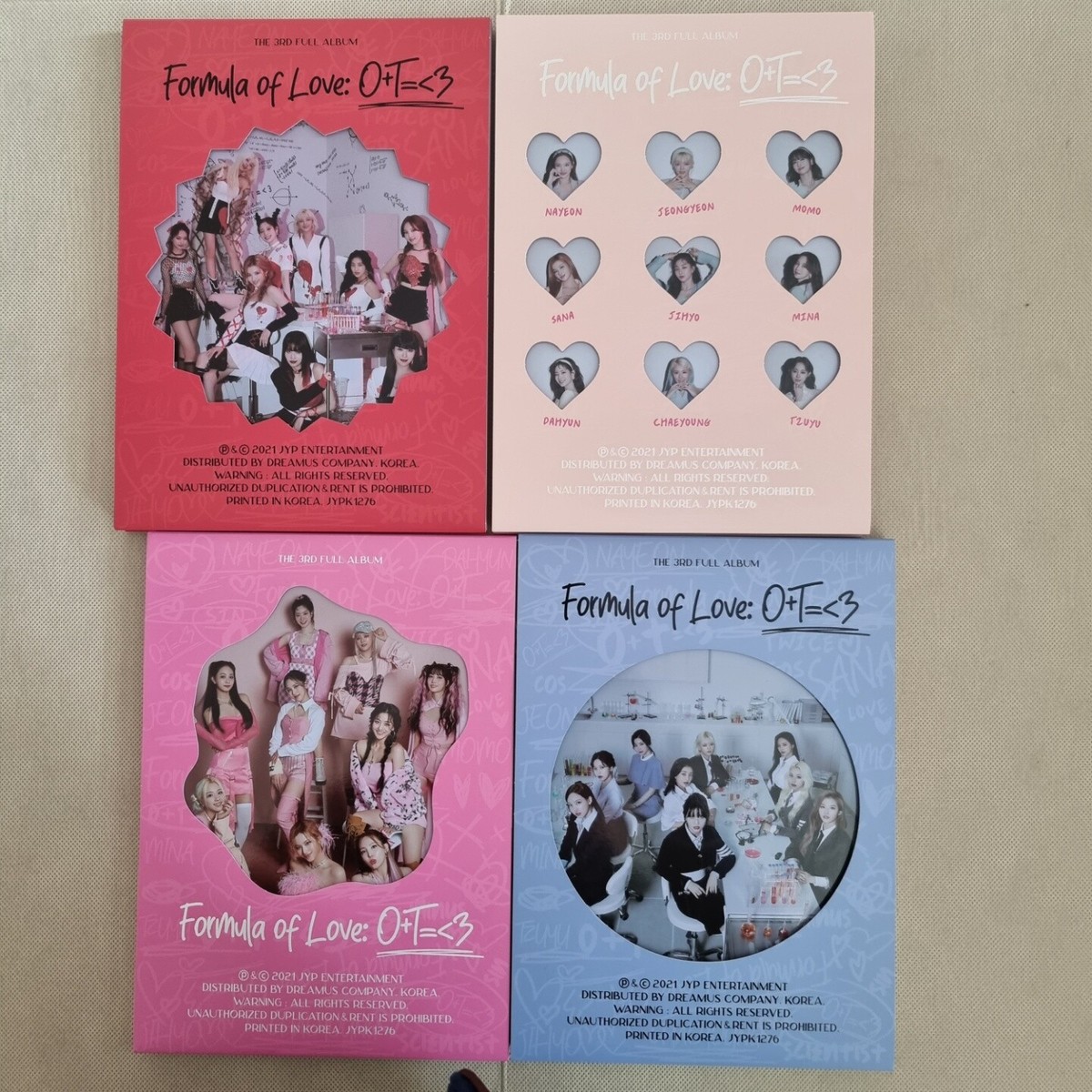 TWICE] THE 3RD FULL AIBUM Formula of Love O+T= 3 Official