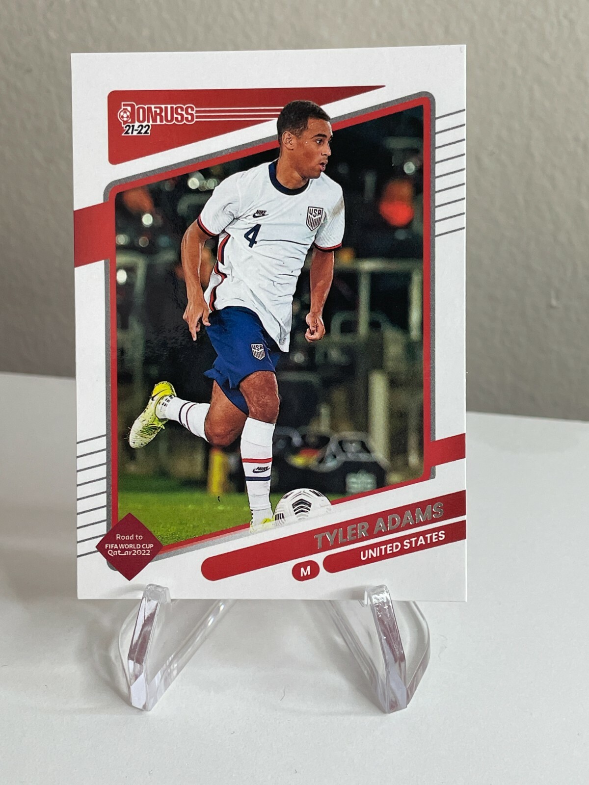 Tyler Adams 2021-22 Panini Donruss Soccer Fifa World Cup Qatar #166 USMNT USA