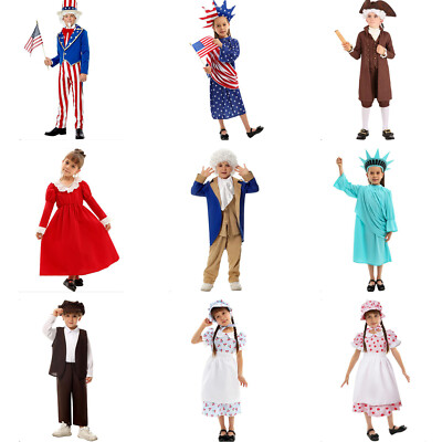 Independence Day Children  Performance Costume Halloween Stage Cosplay Outfit