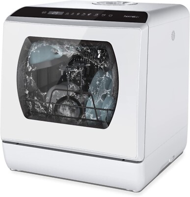 Countertop Dishwasher 5 Washing Programs Portable Dishwasher With 5-Liter Bui...