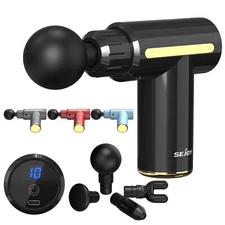 SEJOY 10 Speeds Massage Gun Deep Tissue Electric Sport Handheld Mini Massager
