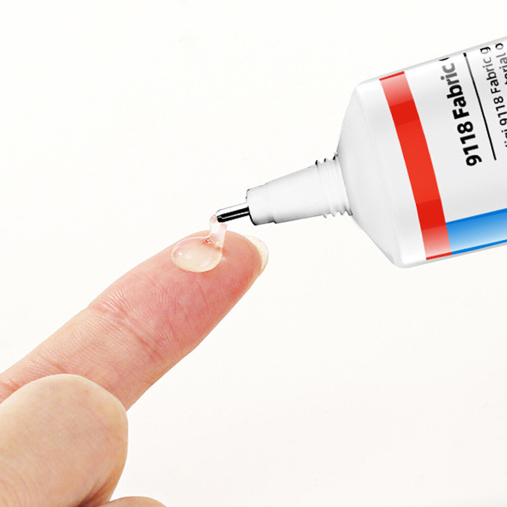 Fabric Glue Permanent, 100ml Extra Strong Fabric Adhesive, Washable Clear Clothing Glue for