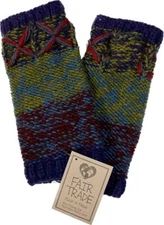 Fair Trade Hippie Wool Fleece Fingerless Texting Gloves Hand Warmers 5949 BG