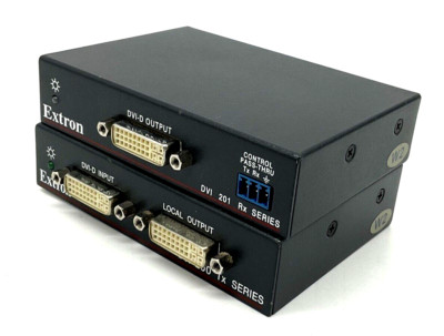 Extron DVI 201 Tx/Rx DVI Video over CAT5 Extender Sender & Empfänger Set 