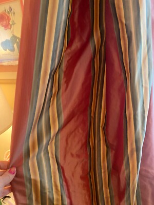 Custom made luxurious curtains Dupioni silk. Brand new fully lined. 