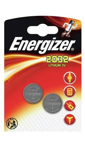 Energizer Pile a bottone al Litio 3V 2 pile CR2032