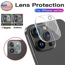 For iPhone 15 14 13 12 Pro Max Tempered Glass Camera Lens Cover Screen Protector