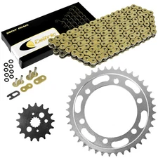 Gold O-Ring Drive Chain & Sprockets for Kawasaki VN800 Vulcan 800 Drifter 99-06