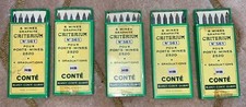 Vintage Packs of 6 Conte  ‘Mines Graphite, CRITERIUM’ HB leads 