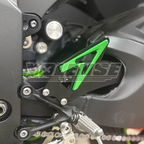 CNC Pedalschutz Heck Pedalschutz Fersenplatte für Kawasaki ZX-6R 636 ZX6R 19-25 - Bild 9 von 16