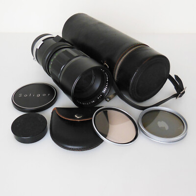 Soligor Objektiv, Auto-Zoom, 1:4,5, f=75mm - 260mm, 2 Objektivdeckel, 1 Box