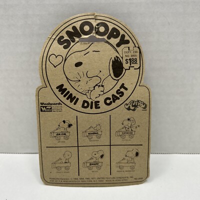 Aviva Peanuts Snoopy Mini Die Cast Snoopy & Woodstock NOC | eBay