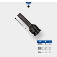 "1/2\" Kraft-Bit-Stecknuss Xzn M6 - Brilliant Tools BT022612"