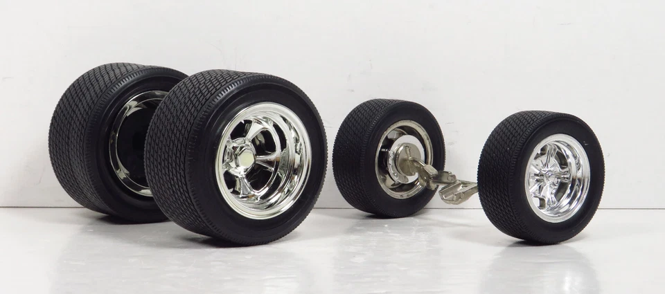 Muscle Machines Wheels & Tires ONLY From 1:18 Customizing Car Builders Rims RC - Image 4 of 4