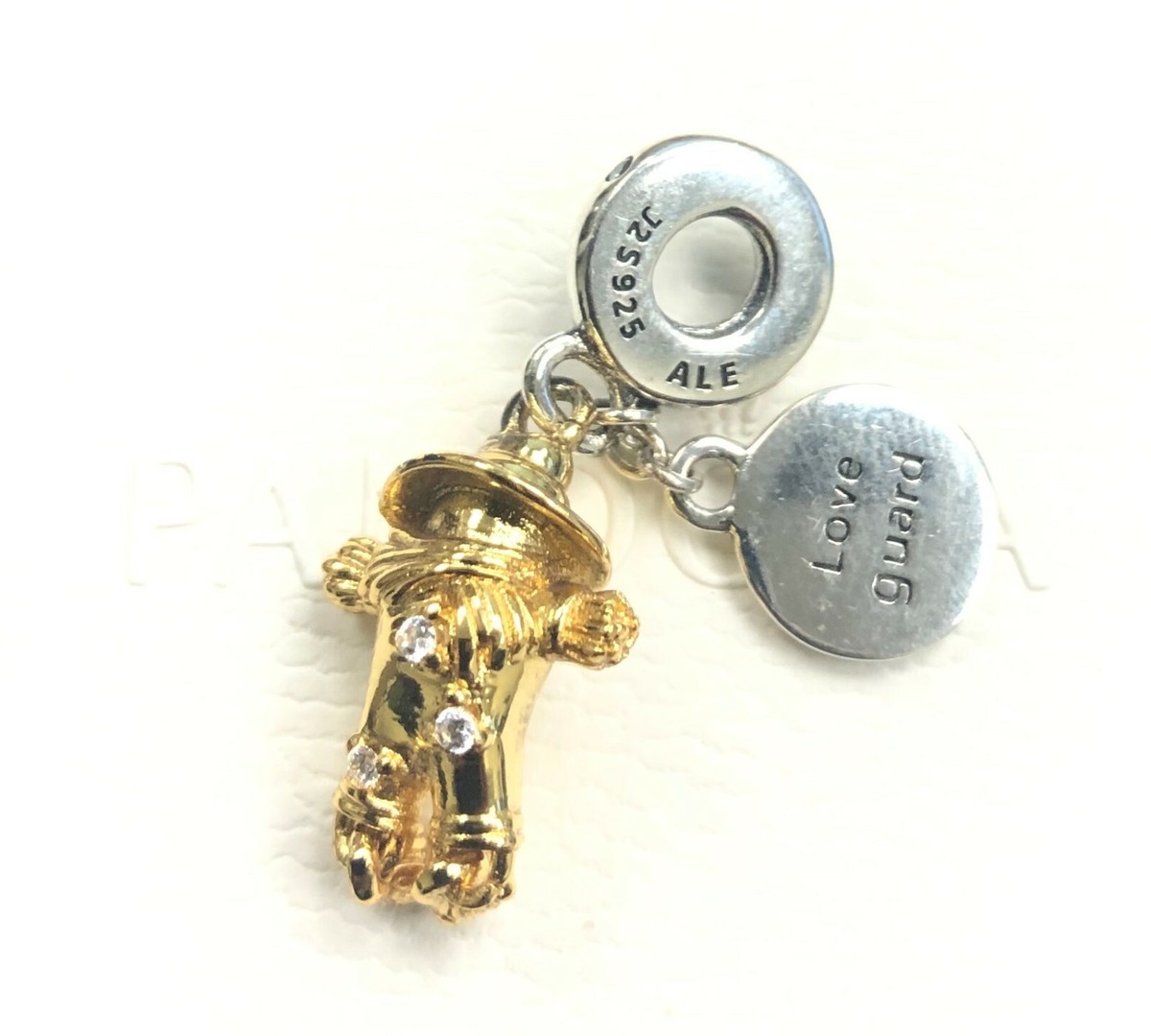 Pandora Shine 18k Guardian Scarecrow, Dangle Charm #767629CZ