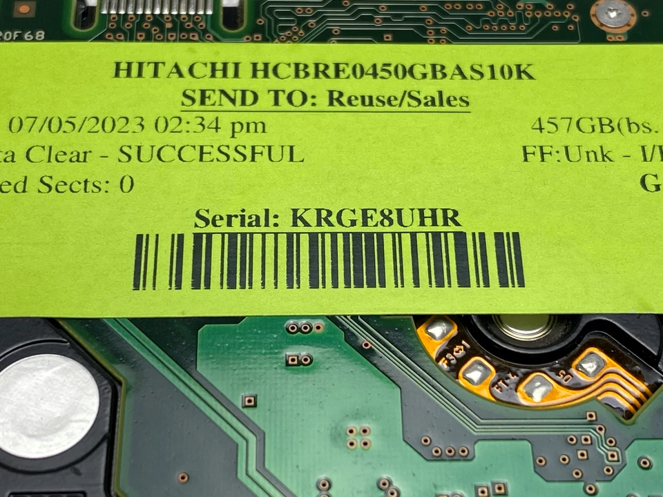 Lot of 2 Hitachi  HUC109045CSS600  2.5" SAS Server Hard Disk Drive HDD Tested - Image 4 of 4