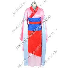 Ballad Of Mulan Cosplay Costume Hua Mulan 4 Pieces Dress Halloween Outfit