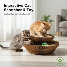 Magic Organ Cat Scratching Board Interactive Scratcher Cat Toy Foldable Cat