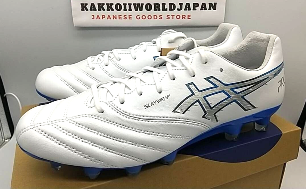 ASICS Soccer Cleats DS LIGHT X-FLY PRO 3 White/Electric Blue