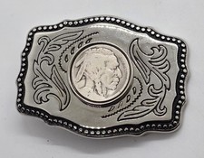 Rare Beautiful Vintage Buffalo Nickel Belt Buckle