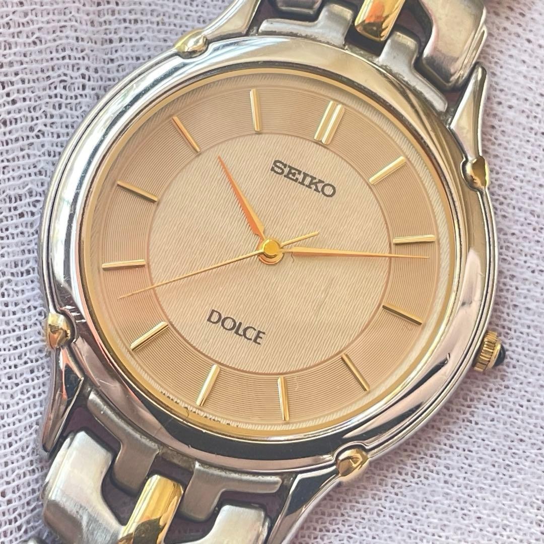 SEIKO Quartz 8J41-6080 Reliable Watch Elegant Timekeeping Design DOLCE - vintagewatches.pk