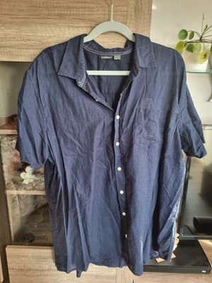 dunkelblaues Leinenhemd ( Kurzarm ) von Livergy Größe XXL ( Kragenweite 45-46 )