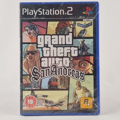Grand Theft Auto: San Andreas PS2 - Neu & Sealed! Blue Box Not For Resale 2009