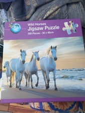 Wild Horses 35cm x 48cm 500 Piece Jigsaw Puzzle. Puzzle World