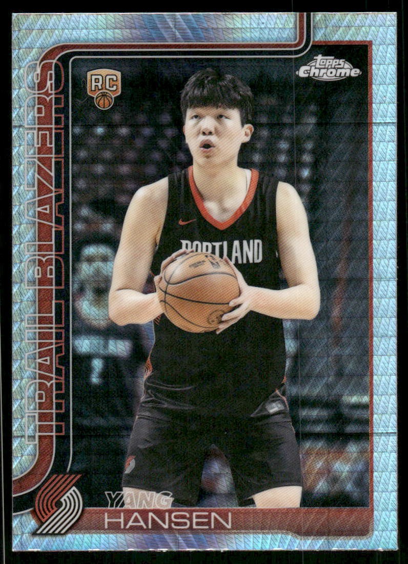 2025-26 Topps Chrome #266 Yang Hansen Prism Refractor