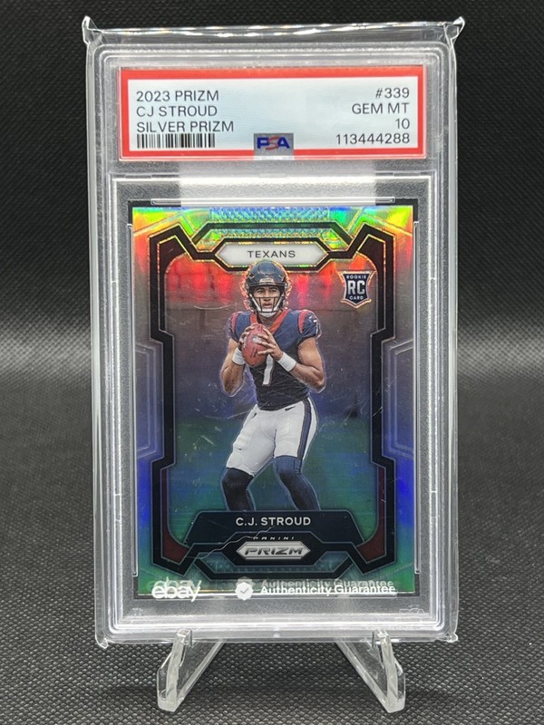 2023 Panini Rookie Silver Prizm #339 CJ Stroud RC PSA 10 Texans Buckeyes