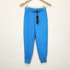 Dolls Kill Club Exx NWT Joggers Pants Blue Cropped XS