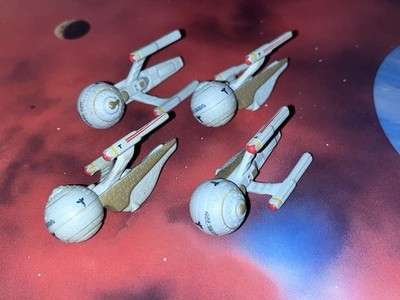 Star Trek Micro Machines Lot X4 USS Pasteur TNG X6 Space Ship Federation Fleet
