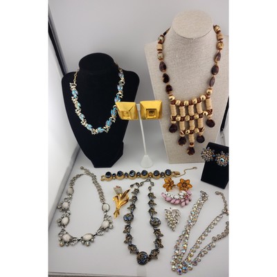 High End Wear/Repair Vintage Jewelry Lot Haskell, Vaubel, Coro+