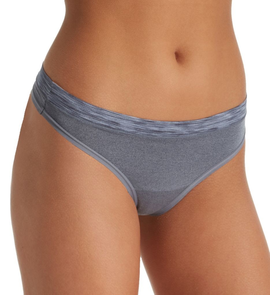 Женские спортивные стринги Maidenform, темно-серый с принтом Вереск, СРЕДНИЙ РАЗМЕР-6