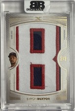 Topps 2021 Definitive Byron Buxton Nameplate Relic One of One Minnesota Twins B