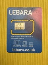 Lebara 7️⃣three44 67️⃣47️⃣57️⃣ 🇬🇧Mobile SIM Card