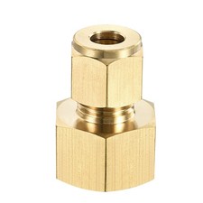 G1/2 Female Thread x 8mm Tube OD Compression Tube Fitting Coupling Adapter